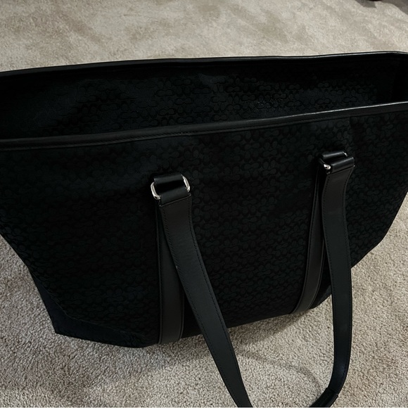 Vintage Coach Black Mini Logo Weekender - Picture 5 of 15